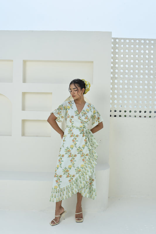 Anaar Bagh Gul Wrap Dress